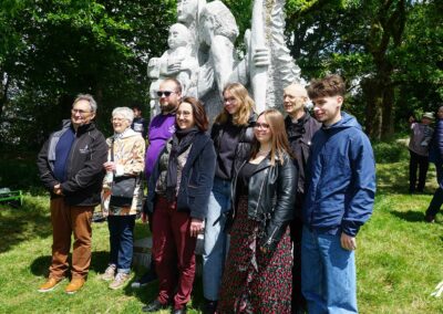 Bénédiction de la statue à La Vallée des Saints